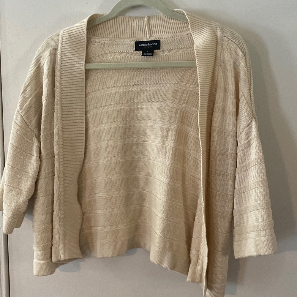 Liz Claiborne Cropped Cardigan